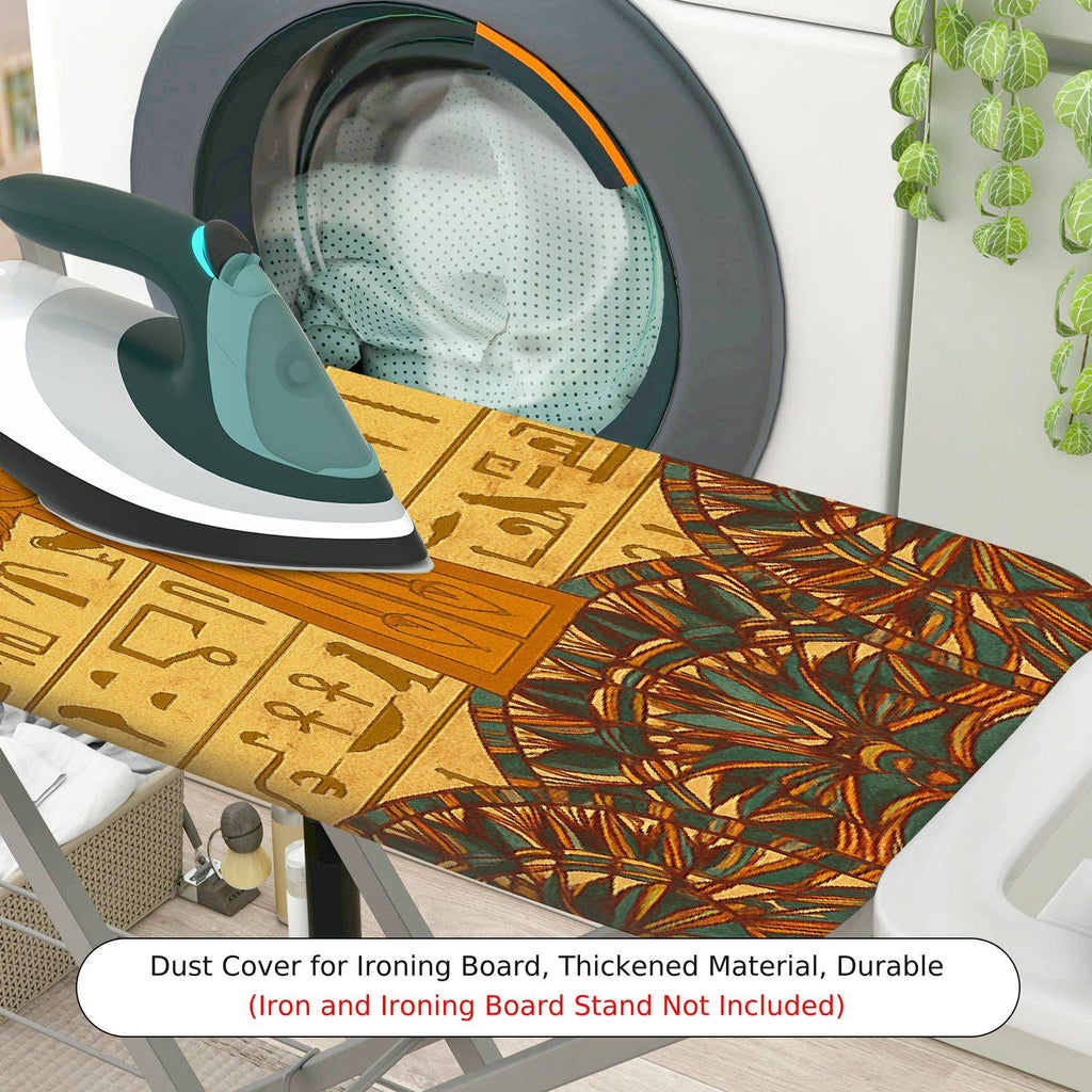 1-Piece Ancient Egyptian Ankh Hieroglyphics  Ironing Board Cover, Universal Size, Without Board