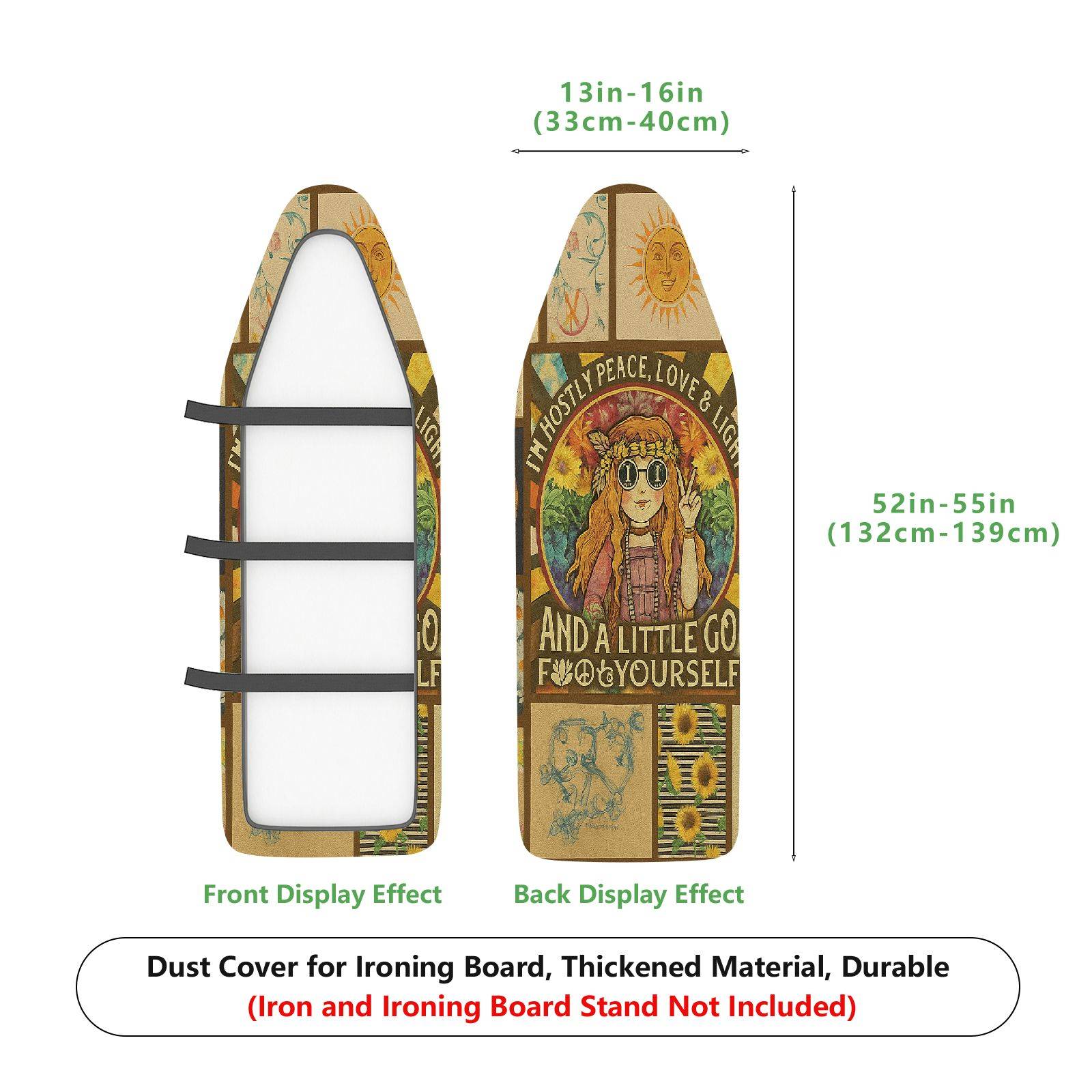 1-Piece Retro Bohemian Artistic  Ironing Board Cover, Universal Size, Without Board