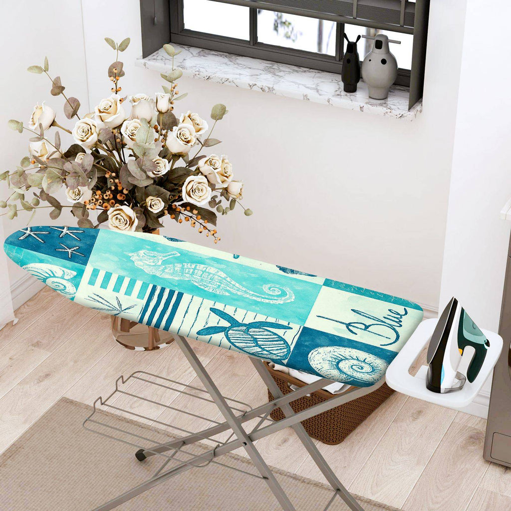 1-Piece Ocean Nautical Beach  Ironing Board Cover, Universal Size, Without Board