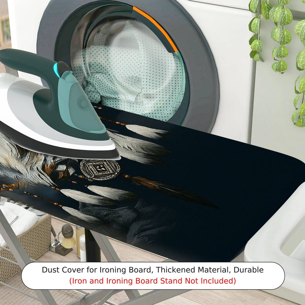 1-Piece Animal Wolf Dreamcatcher Art  Ironing Board Cover, Universal Size, Without Board