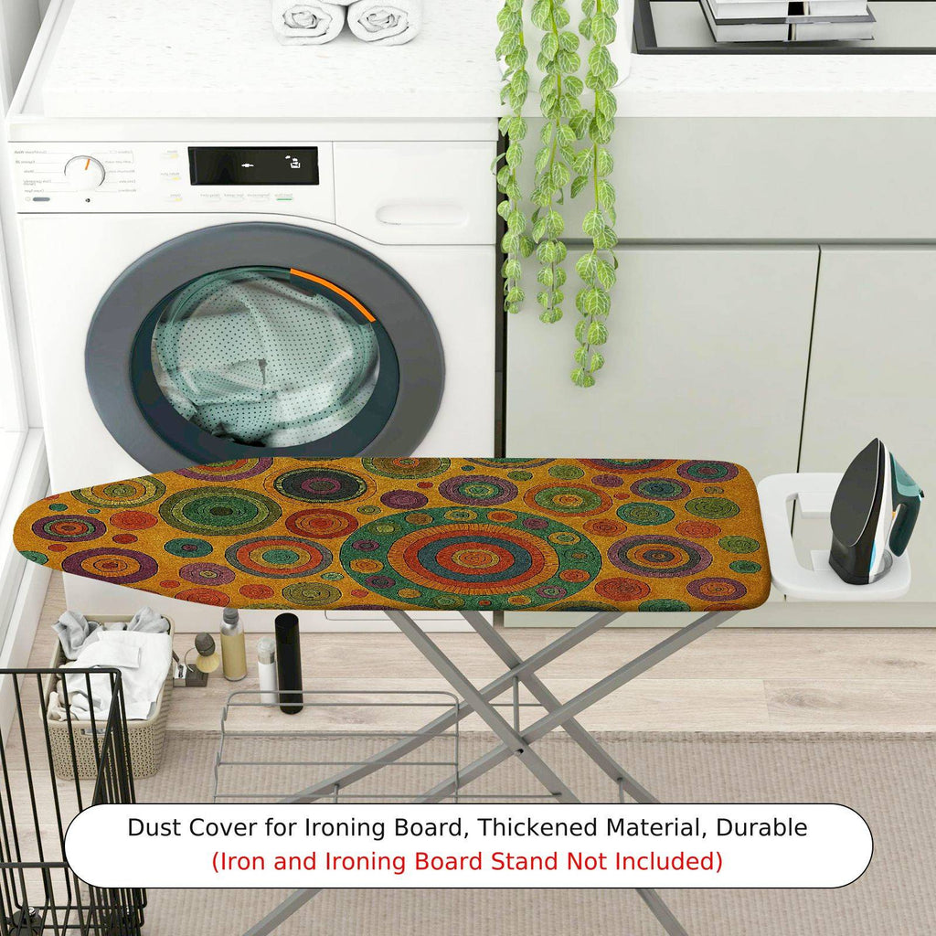 1-Piece Colorful Abstract Retro  Ironing Board Cover, Universal Size, Without Board