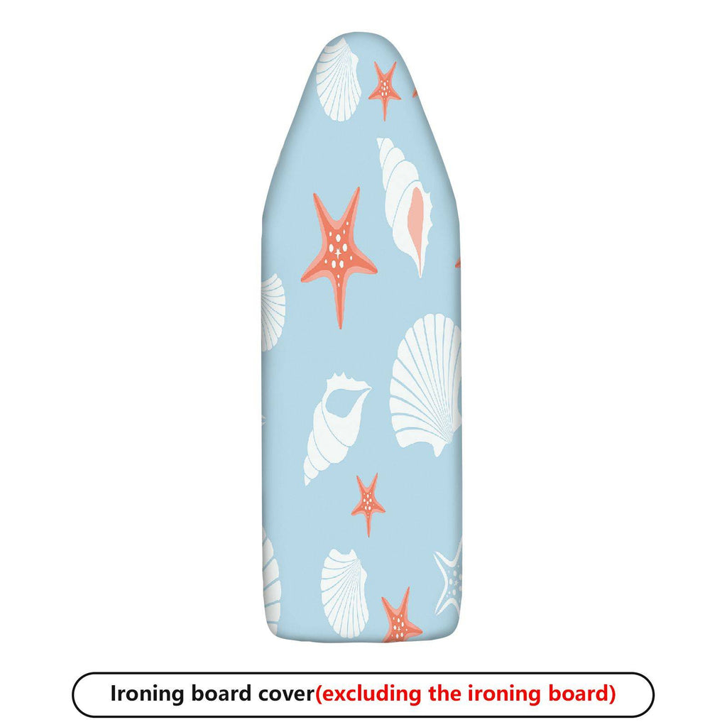 1-Piece Ocean Coastal Seashells  Ironing Board Cover, Universal Size, Without Board