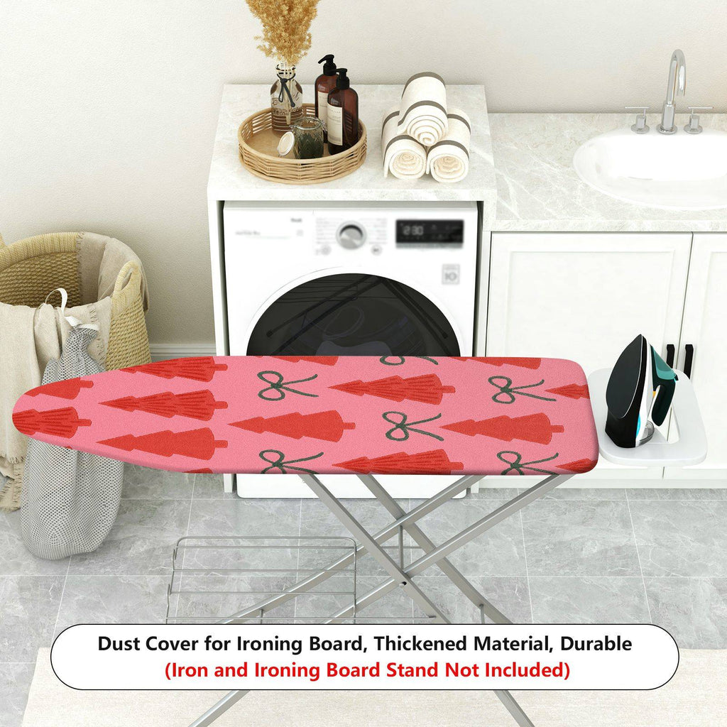 1-Piece Christmas Tree Bowknot Red  Ironing Board Cover, Universal Size, Without Board
