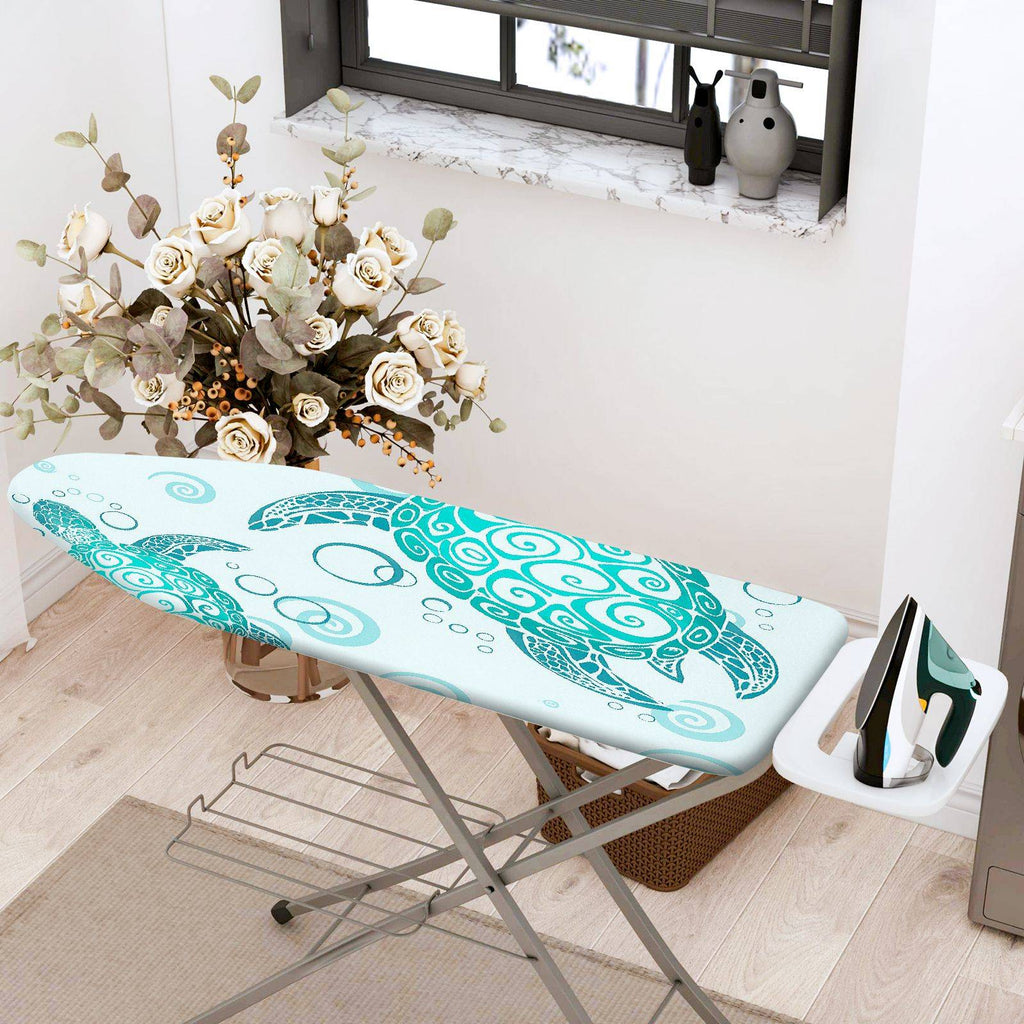 1-Piece Turtle Ocean Spiral  Ironing Board Cover, Universal Size, Without Board