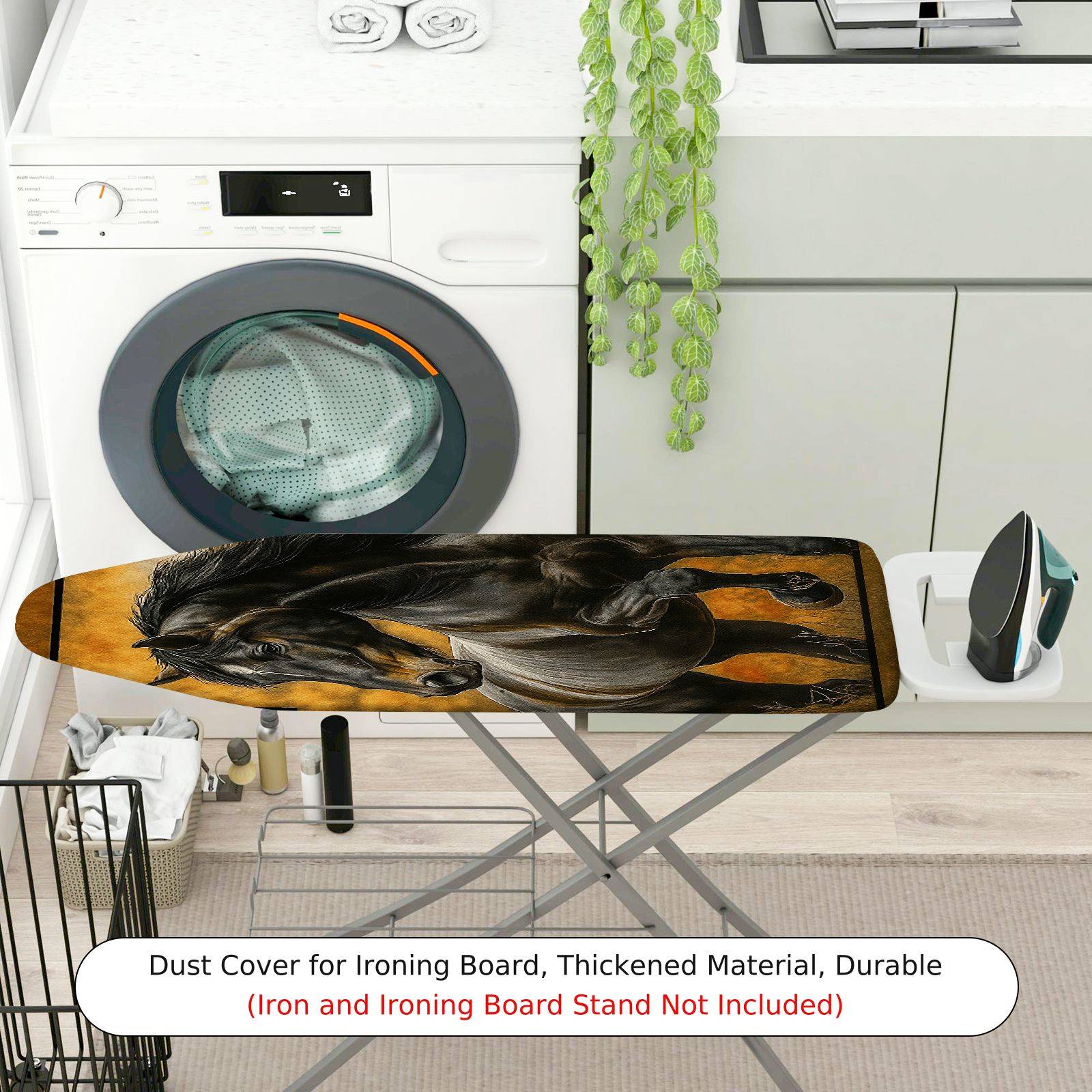 1-Piece Horse Animal Artistic  Ironing Board Cover, Universal Size, Without Board