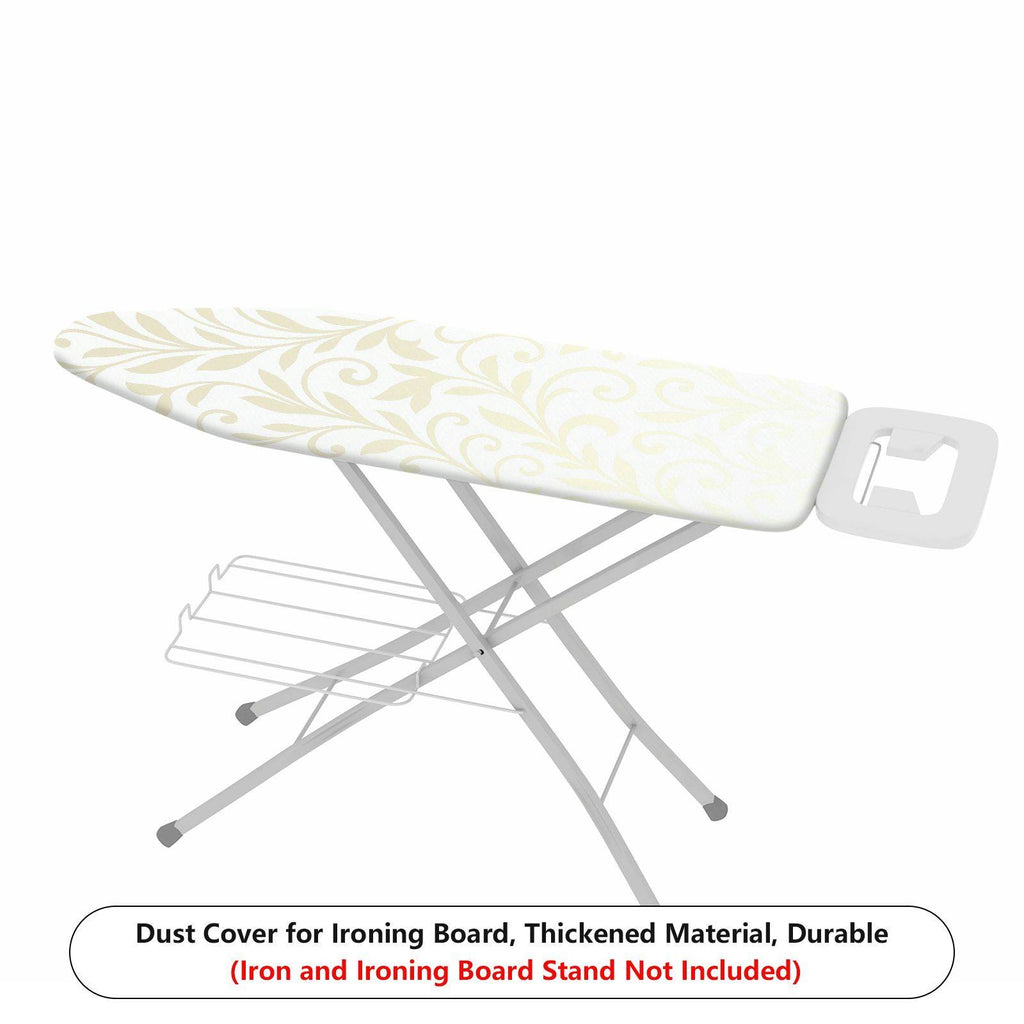 1-Piece Floral Pattern Elegant Beige  Ironing Board Cover, Universal Size, Without Board