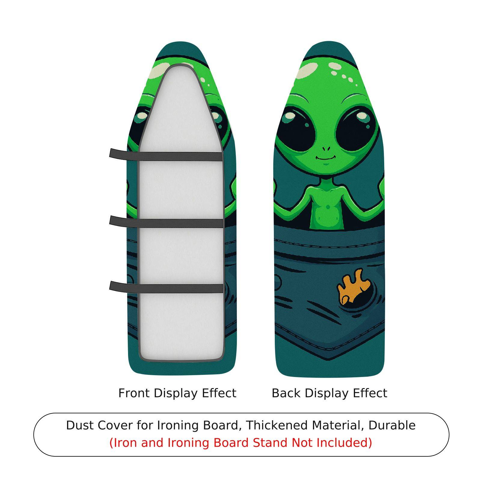 1-Piece Alien  Pocket  Ironing Board Cover, Universal Size, Without Board