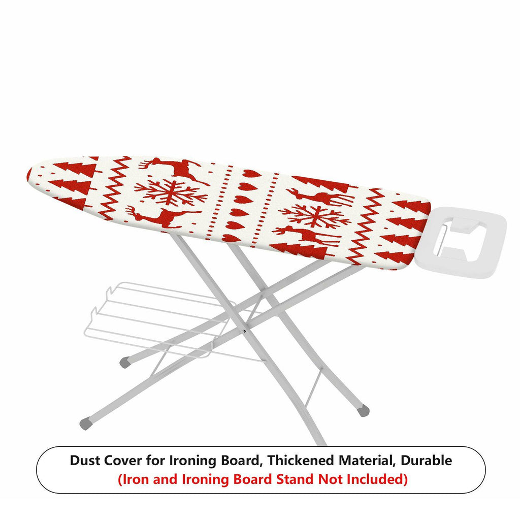 1-Piece Christmas Reindeer Snowflake  Ironing Board Cover, Universal Size, Without Board