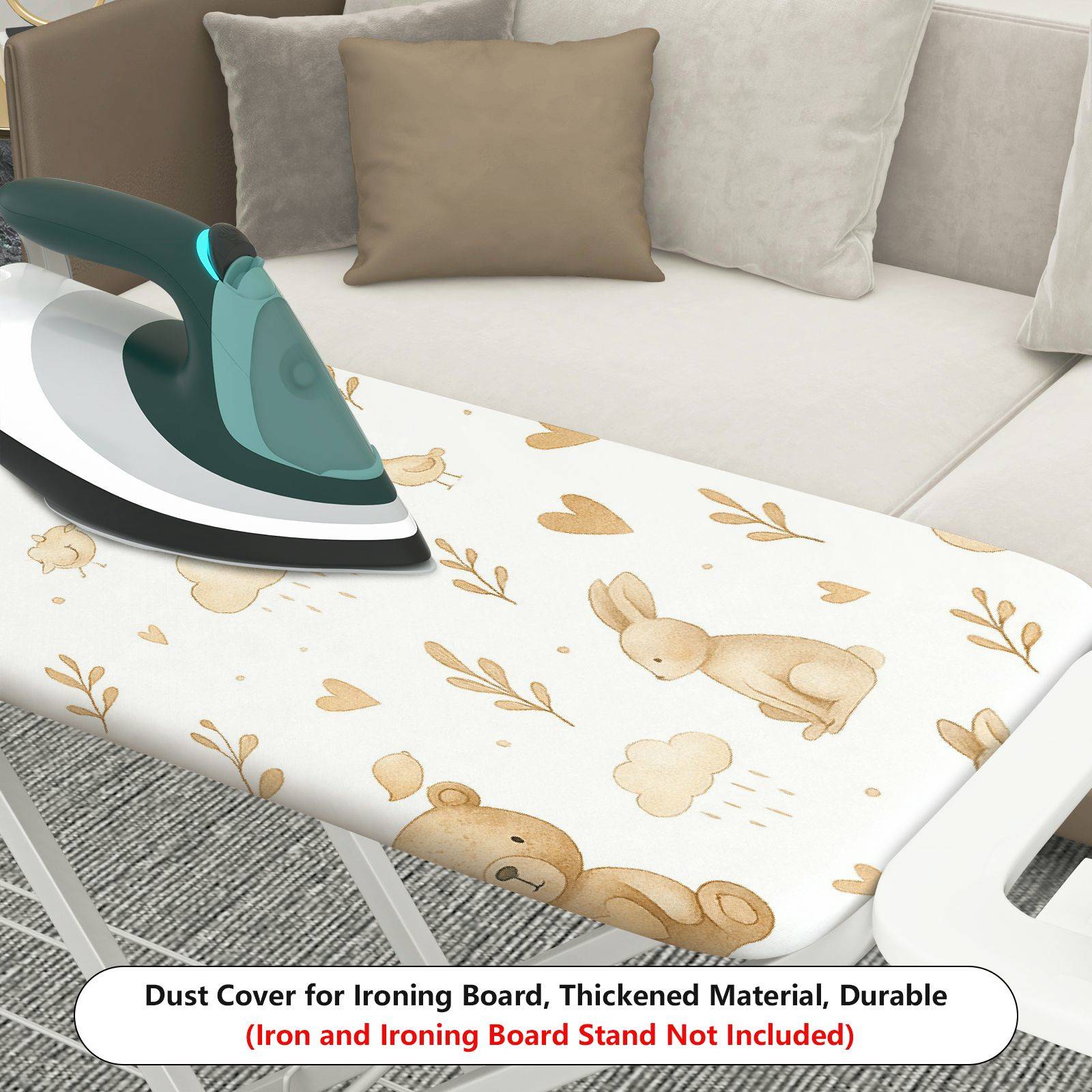 1-Piece Animal Cloud Heart  Ironing Board Cover, Universal Size, Without Board