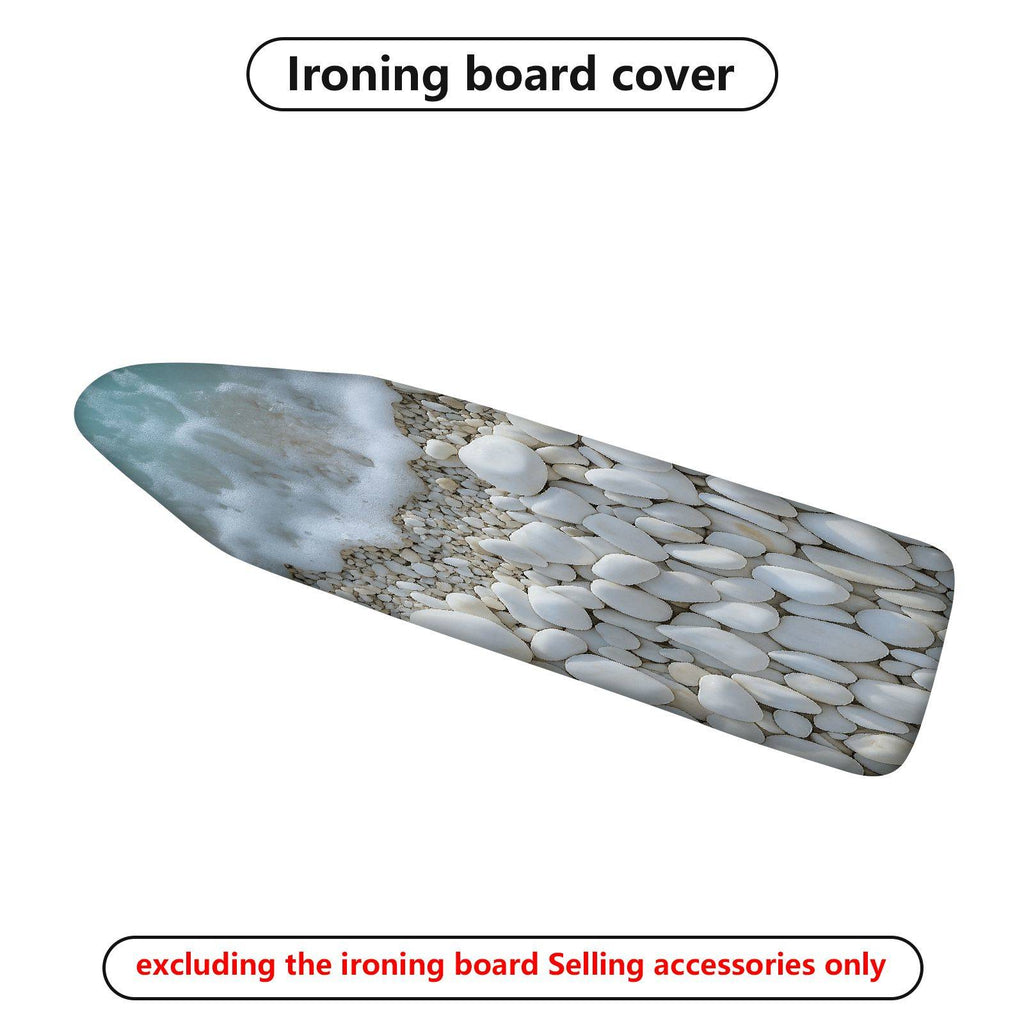 1-Piece Pebbles Ocean Beach  Ironing Board Cover, Universal Size, Without Board
