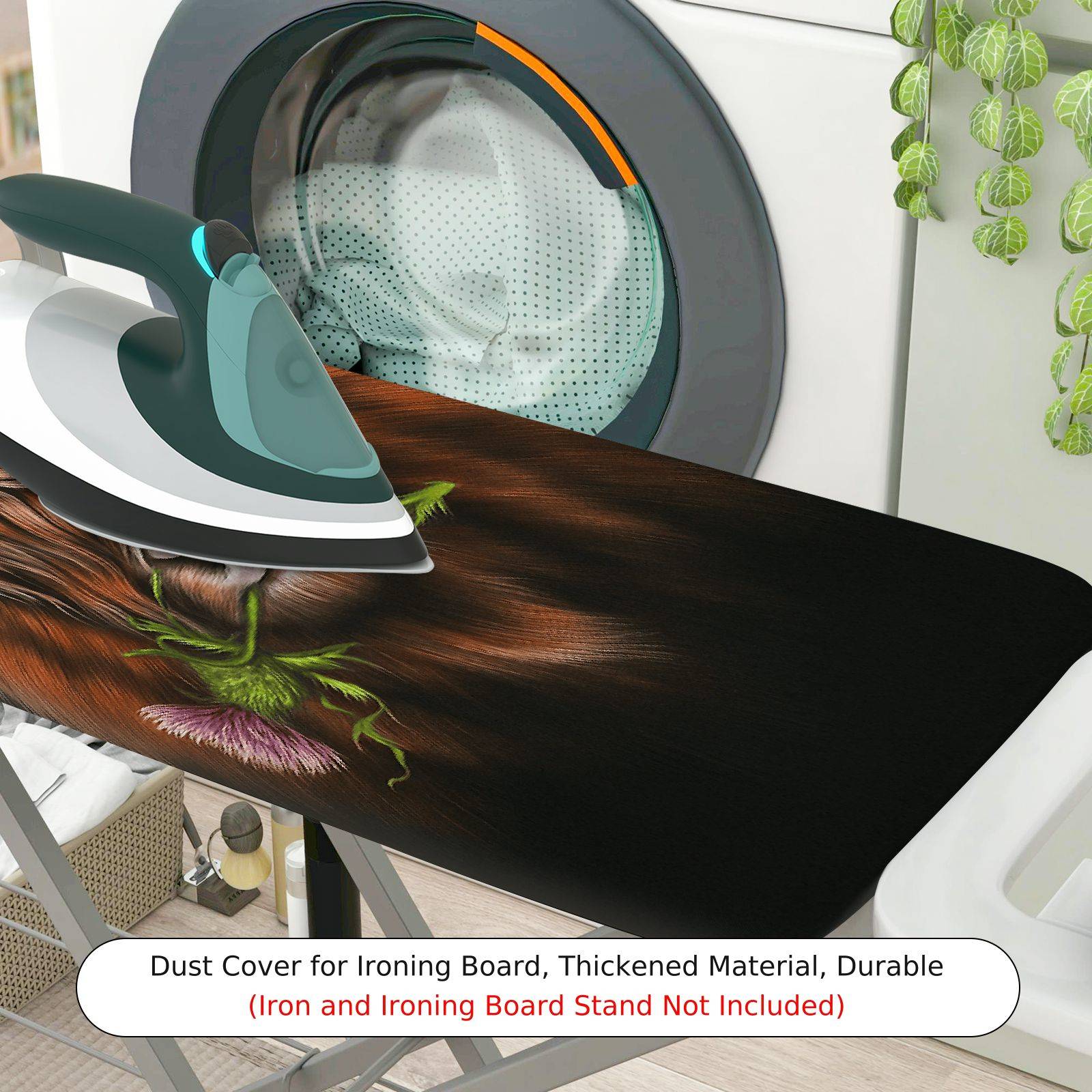 1-Piece Highland Cow Animal Nature  Ironing Board Cover, Universal Size, Without Board