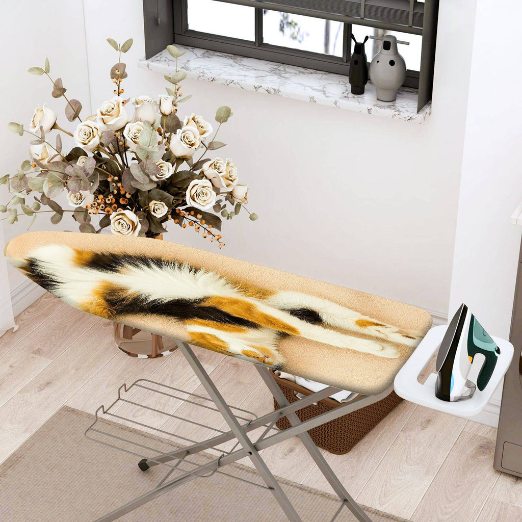 1-Piece Cat Figure Animal Relaxation  Ironing Board Cover, Universal Size, Without Board