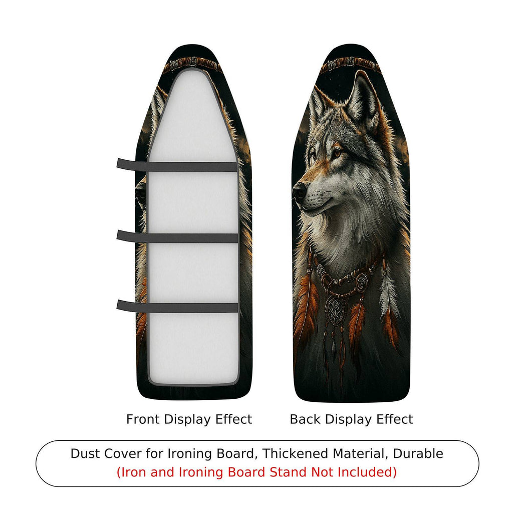 1-Piece Wolf Animal Art  Ironing Board Cover, Universal Size, Without Board