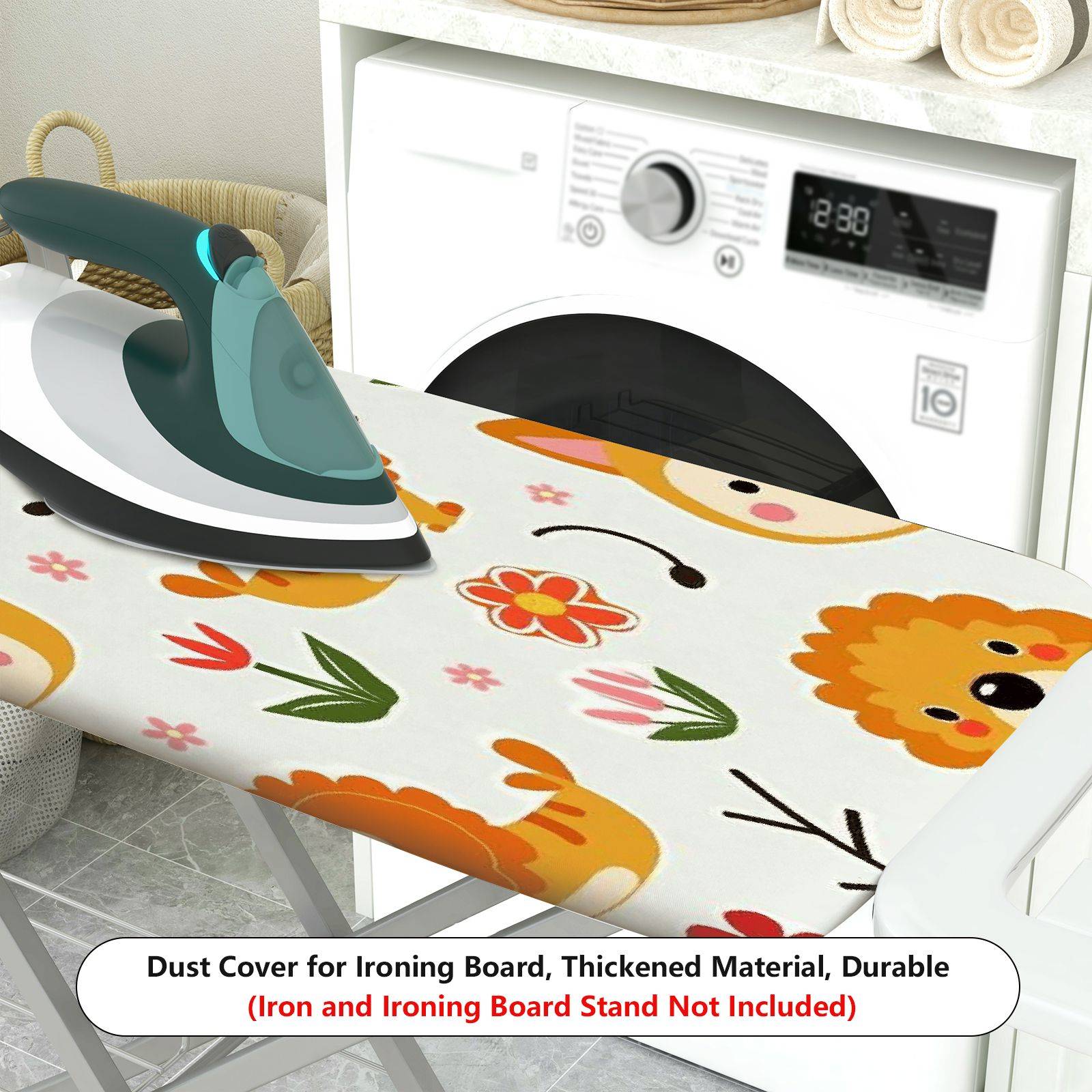 1-Piece Animal Floral  Ironing Board Cover, Universal Size, Without Board