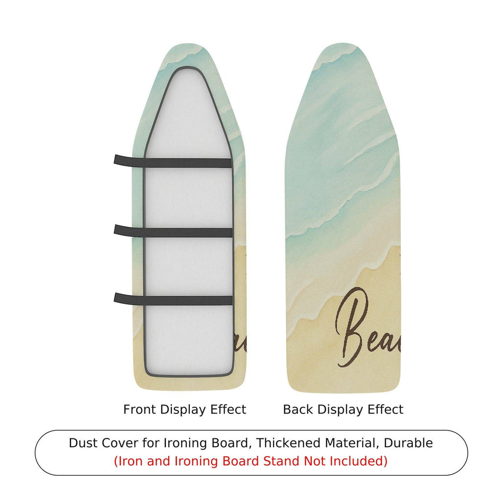 1-Piece Beach Ocean Sand  Ironing Board Cover, Universal Size, Without Board