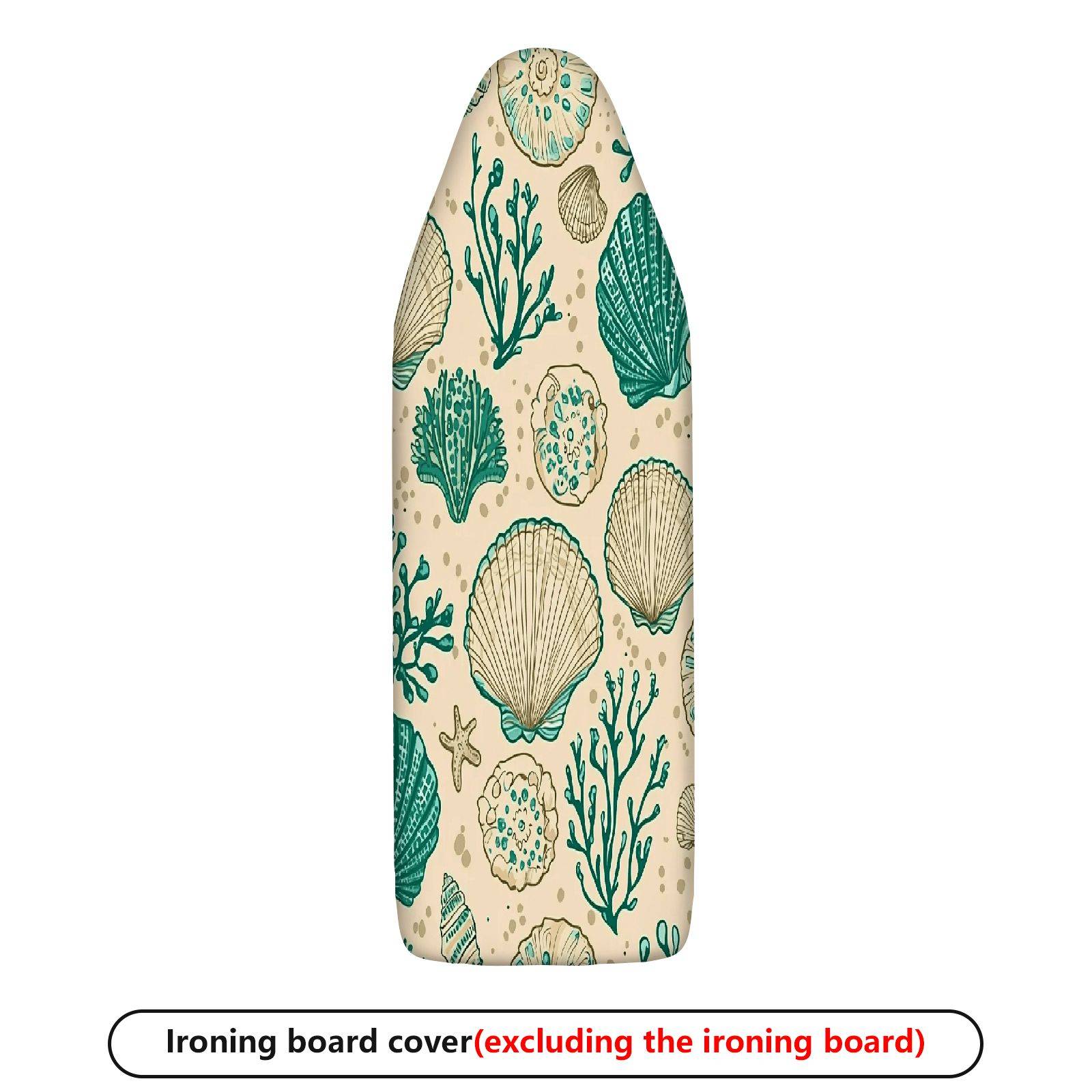 1-Piece Seashell Coral Ocean  Ironing Board Cover, Universal Size, Without Board