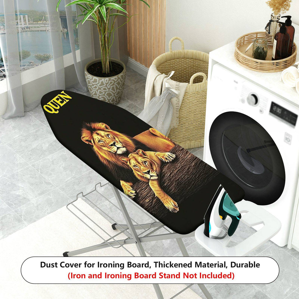 1-Piece Lion Family Animal Nature  Ironing Board Cover, Universal Size, Without Board