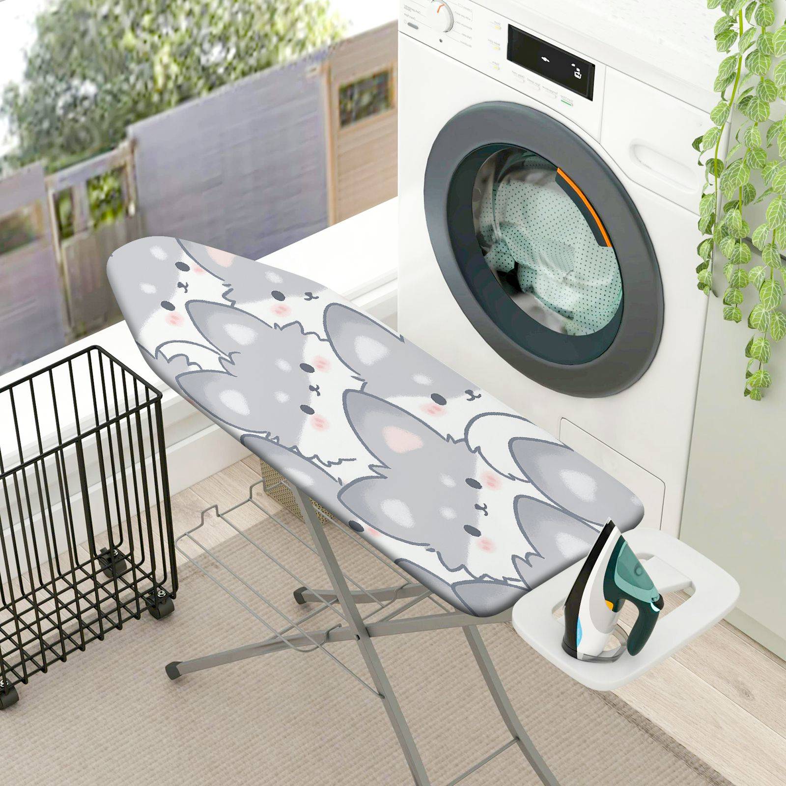 1-Piece Cat  Animal  Ironing Board Cover, Universal Size, Without Board