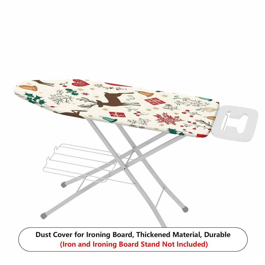 1-Piece Christmas Reindeer Snowflake  Ironing Board Cover, Universal Size, Without Board