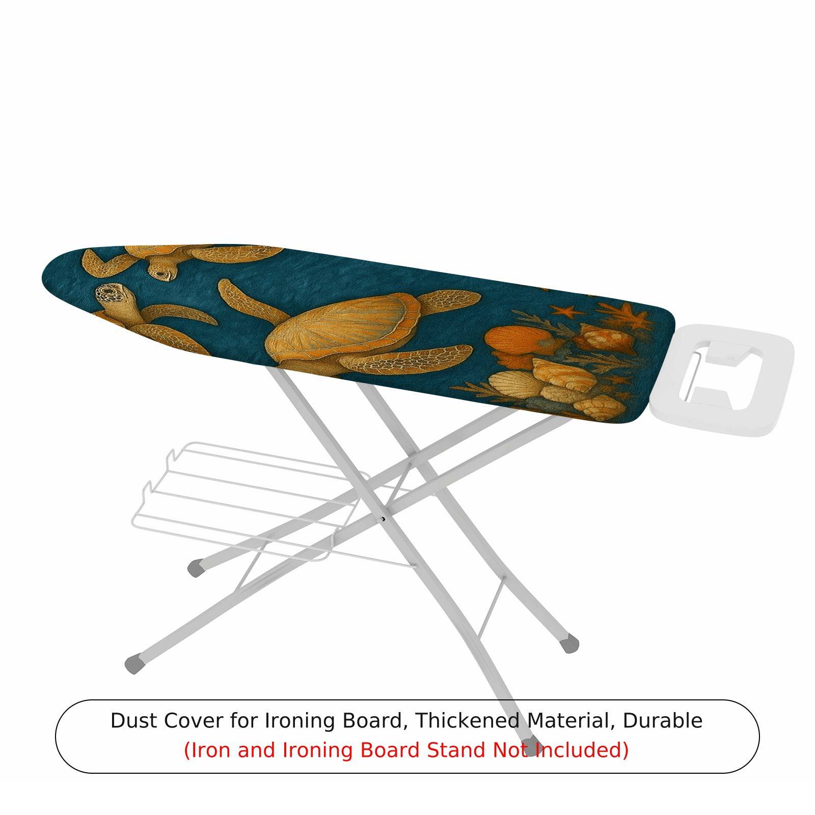 1-Piece Sea Turtle Ocean Marine Life  Ironing Board Cover, Universal Size, Without Board