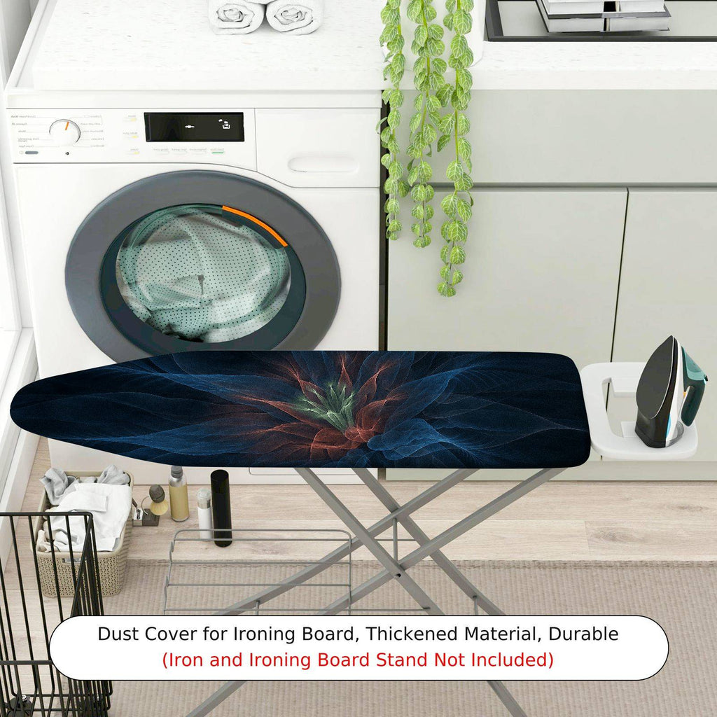 1-Piece Abstract Pattern Floral Dark  Ironing Board Cover, Universal Size, Without Board