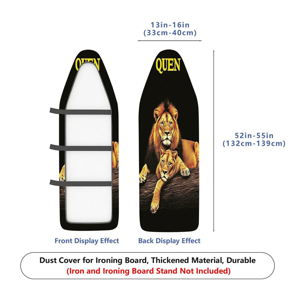 1-Piece Lion Family Animal Nature  Ironing Board Cover, Universal Size, Without Board
