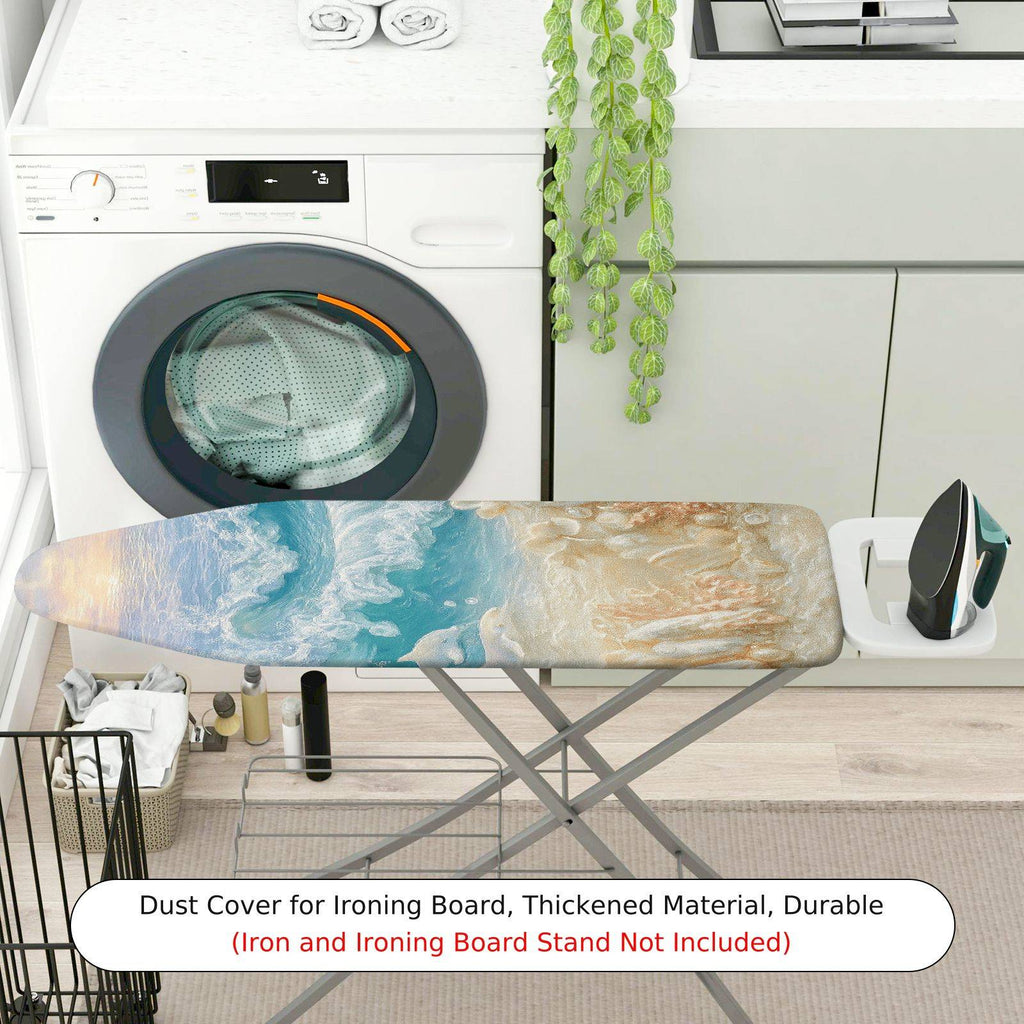1-Piece Ocean Beach Seaside  Ironing Board Cover, Universal Size, Without Board