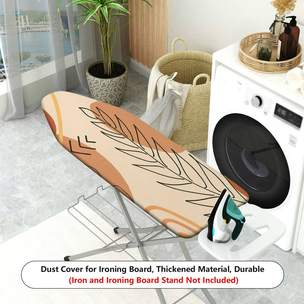 1-Piece Abstract Leaf Swirl Art  Ironing Board Cover, Universal Size, Without Board