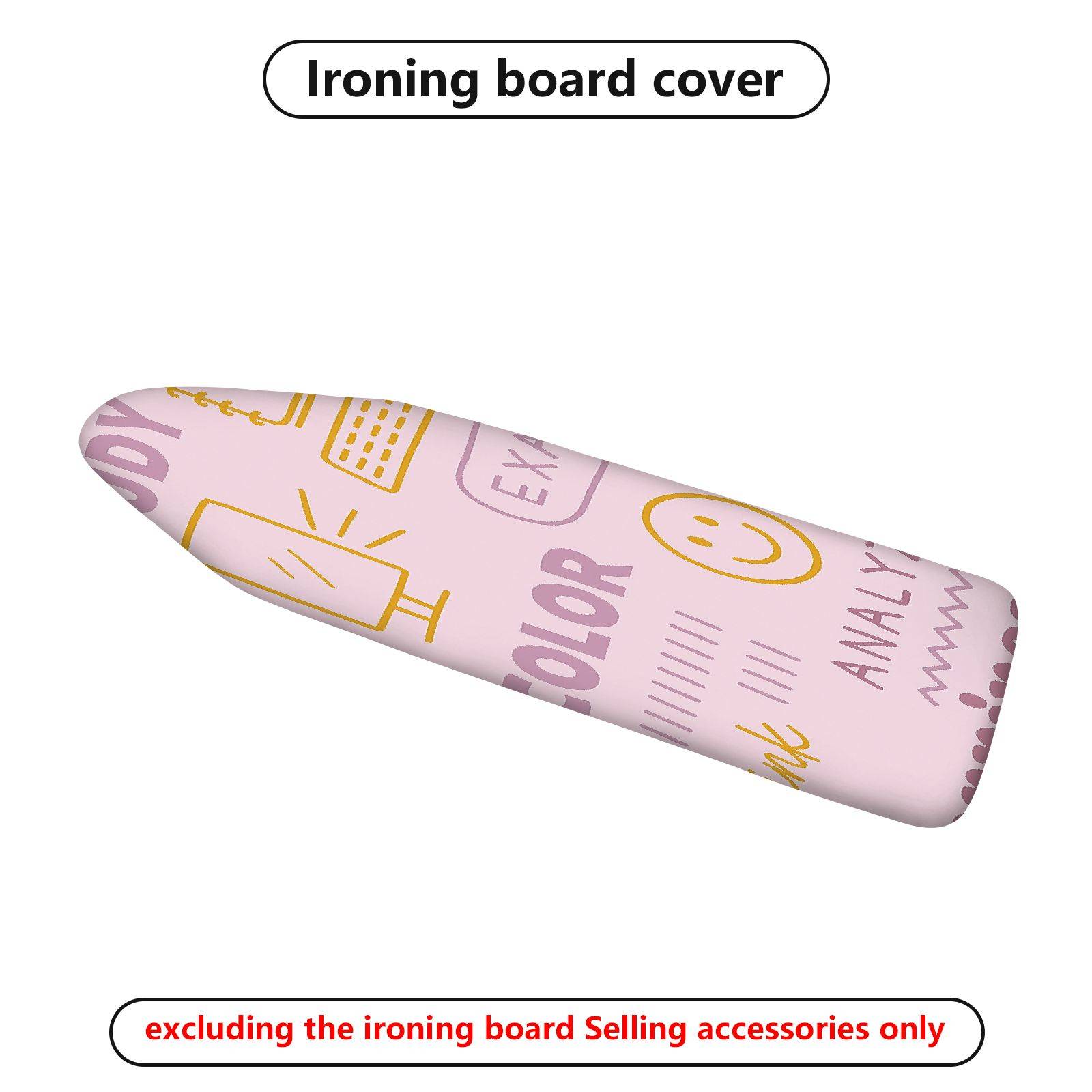 1-Piece Pink  Smile Abstract  Ironing Board Cover, Universal Size, Without Board