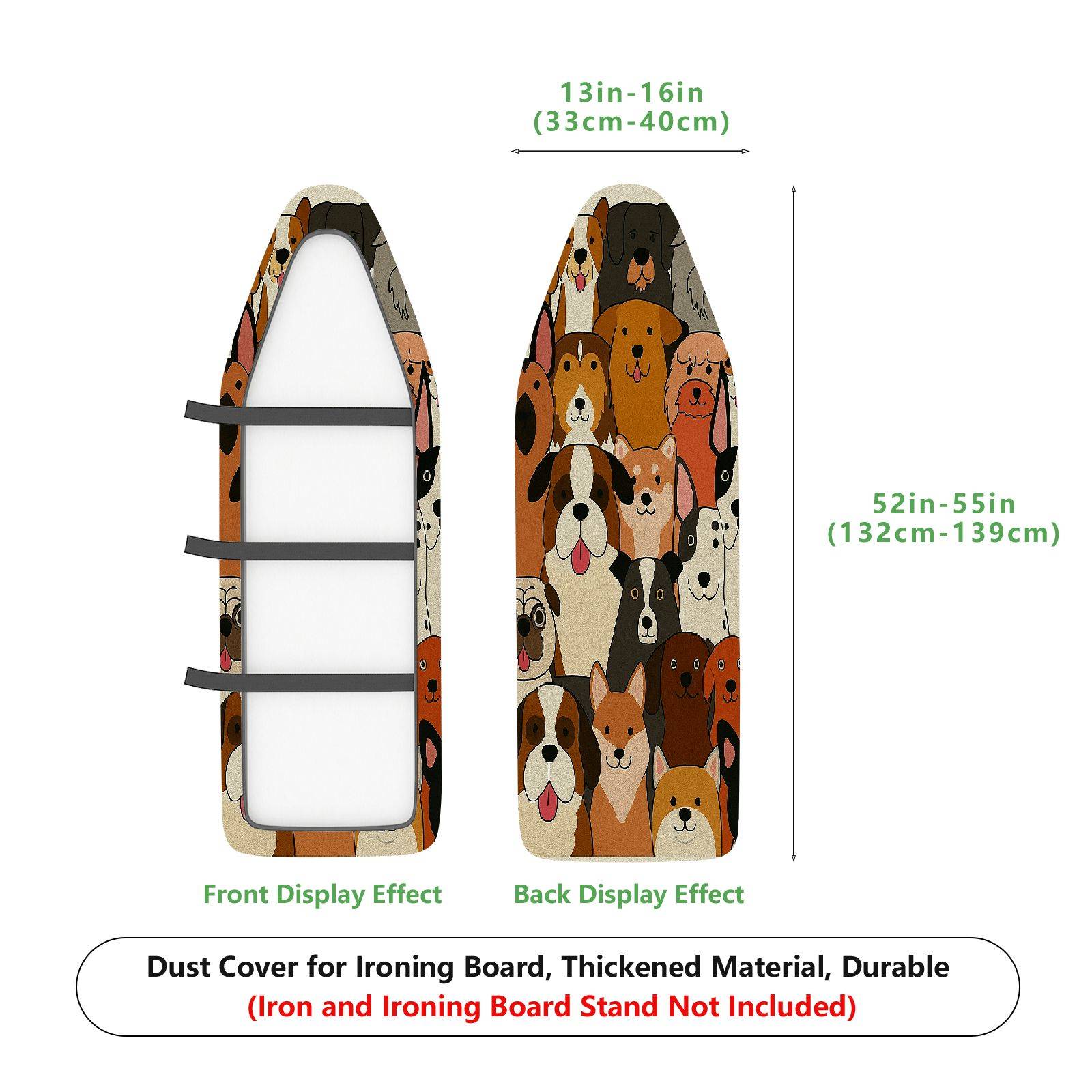 1-Piece Dog Animal Pet  Ironing Board Cover, Universal Size, Without Board