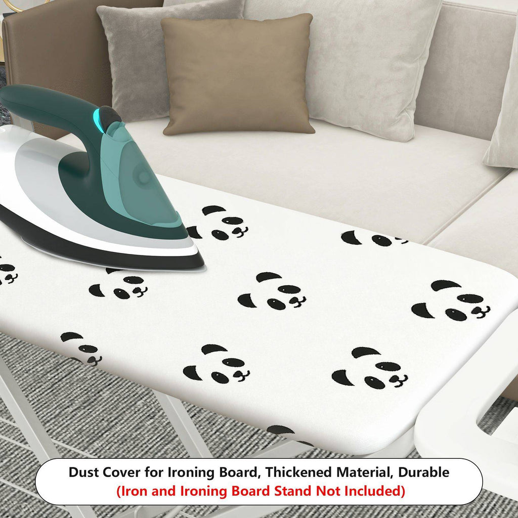 1-Piece Black Panda Pattern  Animal  Ironing Board Cover, Universal Size, Without Board