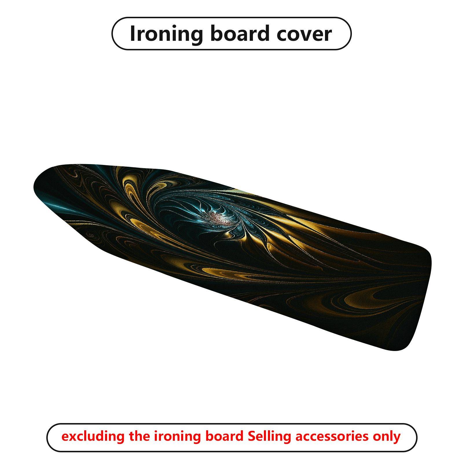 1-Piece Abstract Swirl Art Elegant  Ironing Board Cover, Universal Size, Without Board