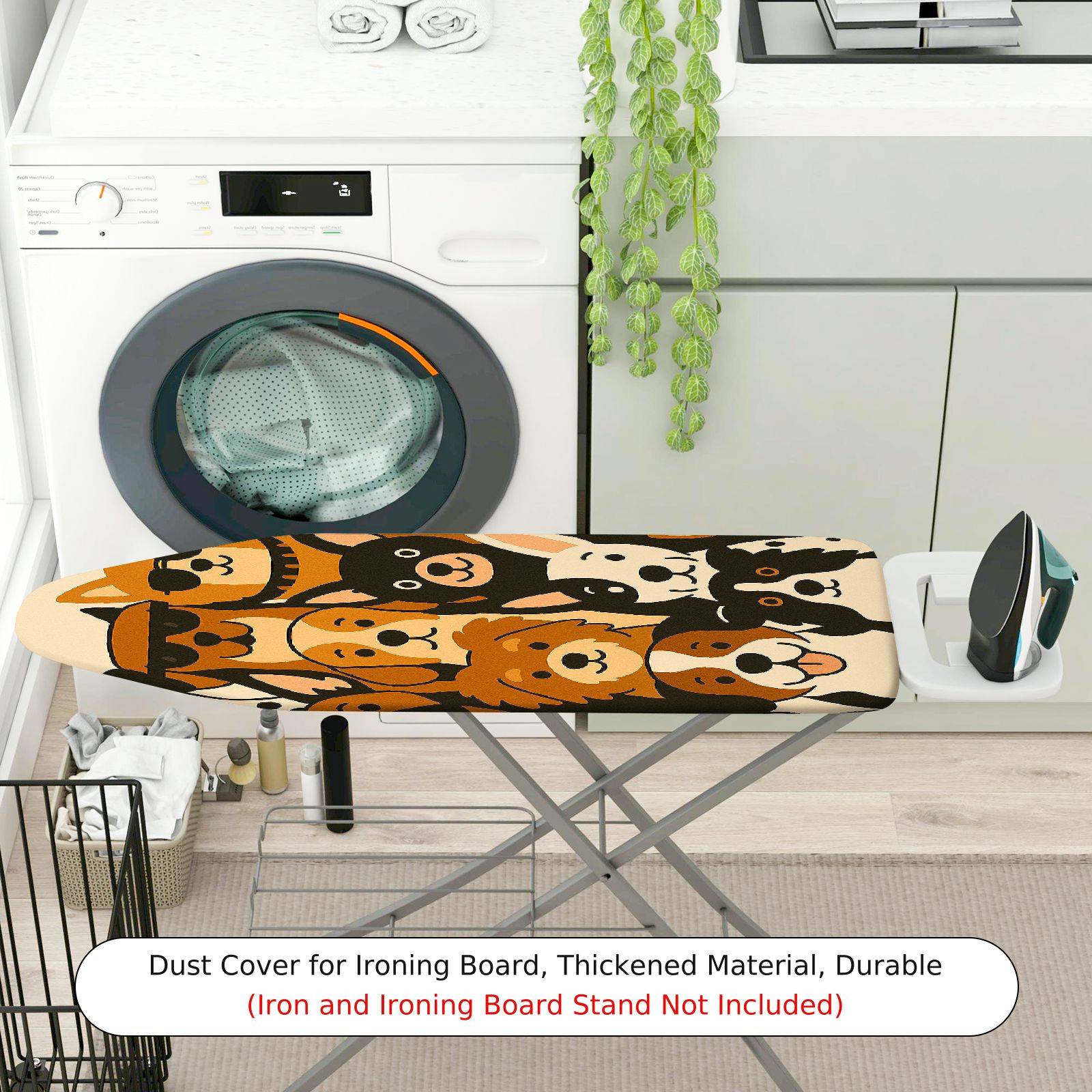 1-Piece Animal Print Dog  Ironing Board Cover, Universal Size, Without Board