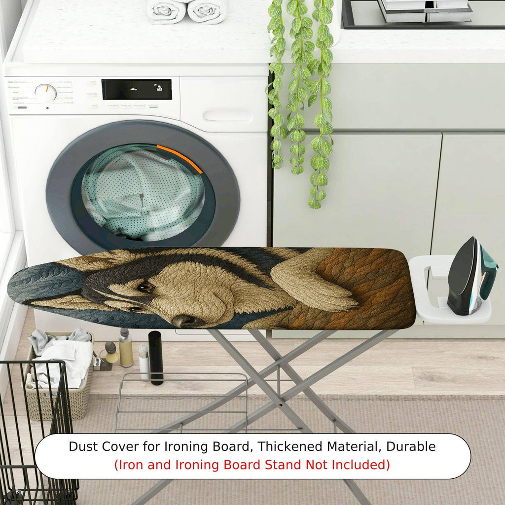 1-Piece Animal Art Dog  Ironing Board Cover, Universal Size, Without Board