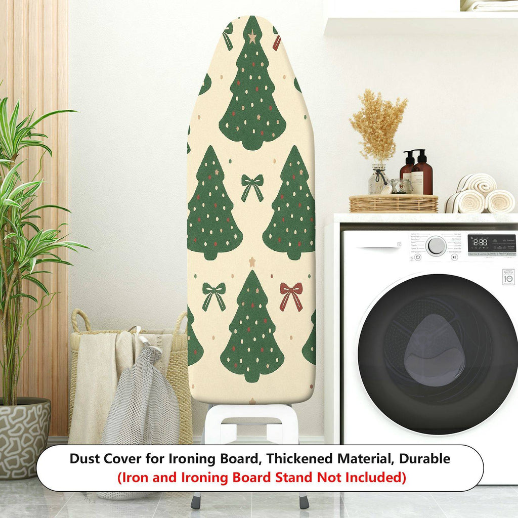 1-Piece Christmas Tree Pattern Bowknot Festive  Ironing Board Cover, Universal Size, Without Board