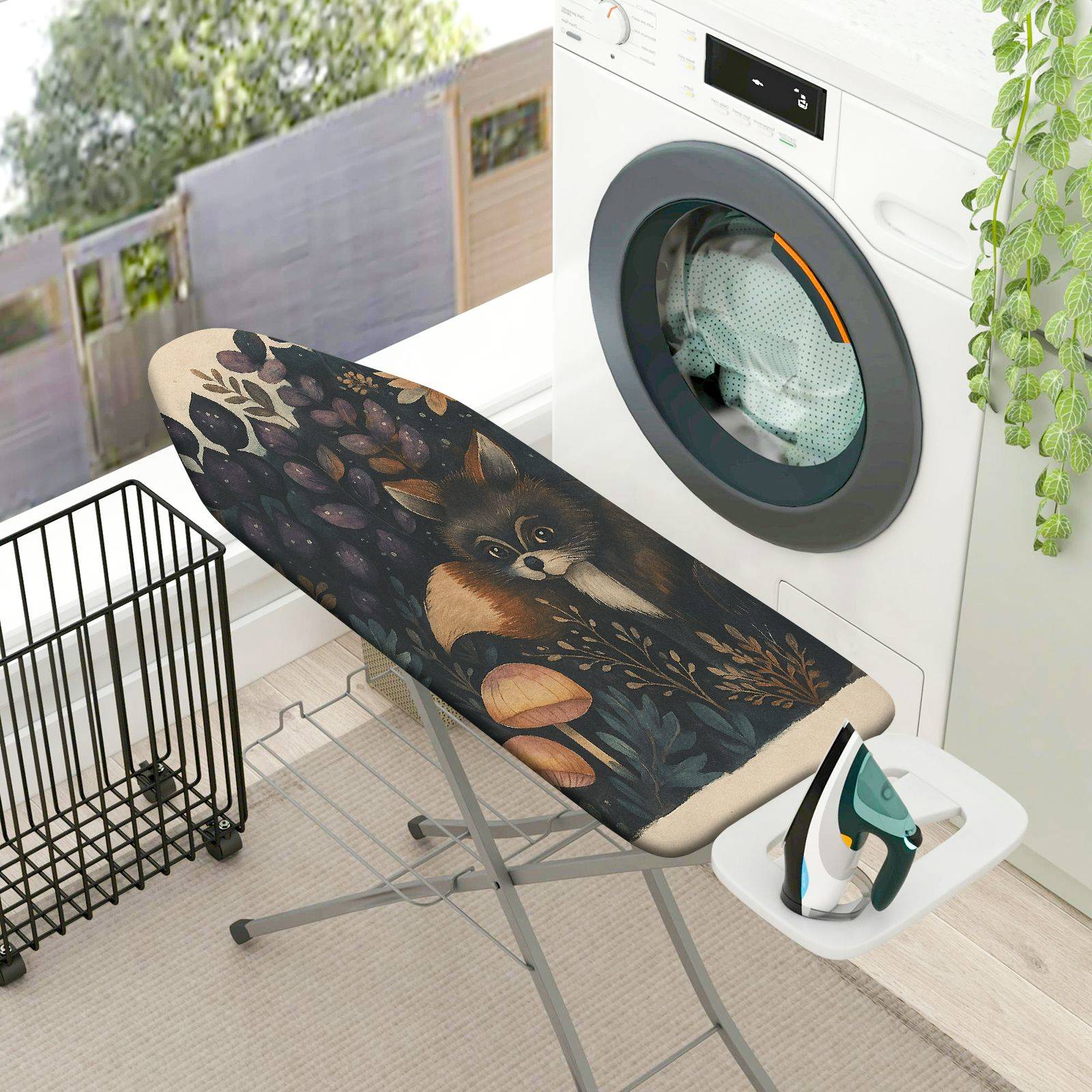 1-Piece Animal Forest Night  Ironing Board Cover, Universal Size, Without Board