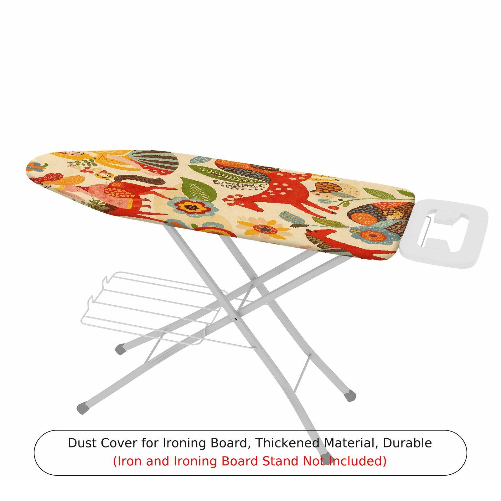 1-Piece Colorful Animal Floral Pattern  Ironing Board Cover, Universal Size, Without Board