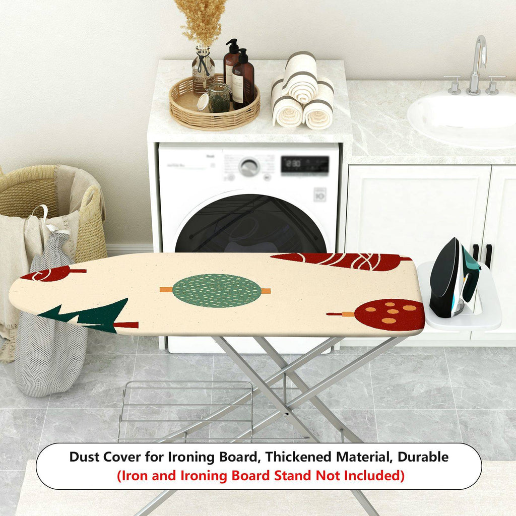 1-Piece Christmas Tree Pattern Ornament  Ironing Board Cover, Universal Size, Without Board
