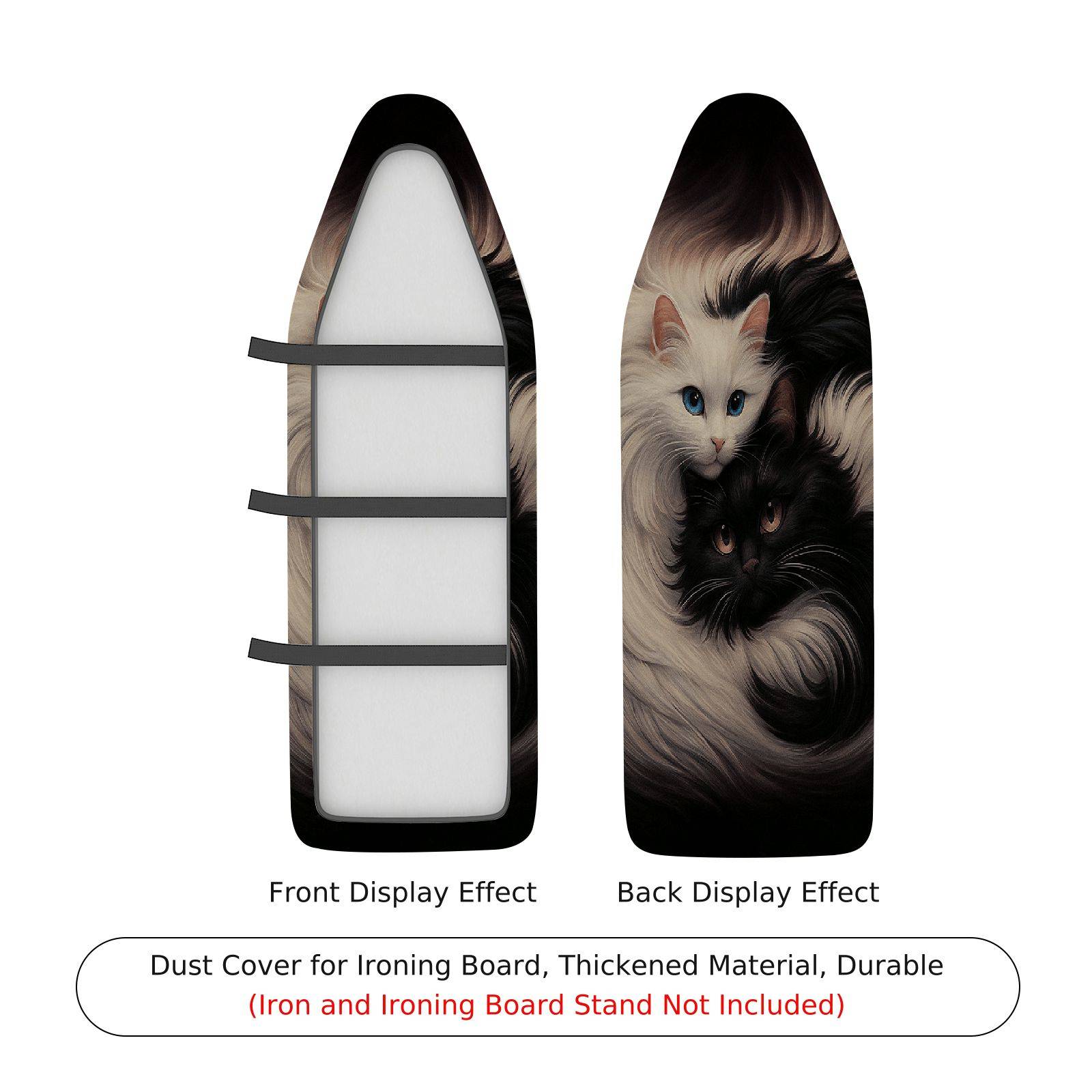1-Piece Cat Animal Feline  Ironing Board Cover, Universal Size, Without Board