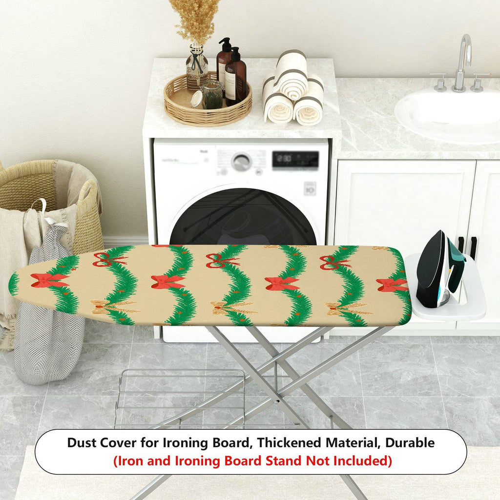 1-Piece Christmas Garland Ribbon  Ironing Board Cover, Universal Size, Without Board