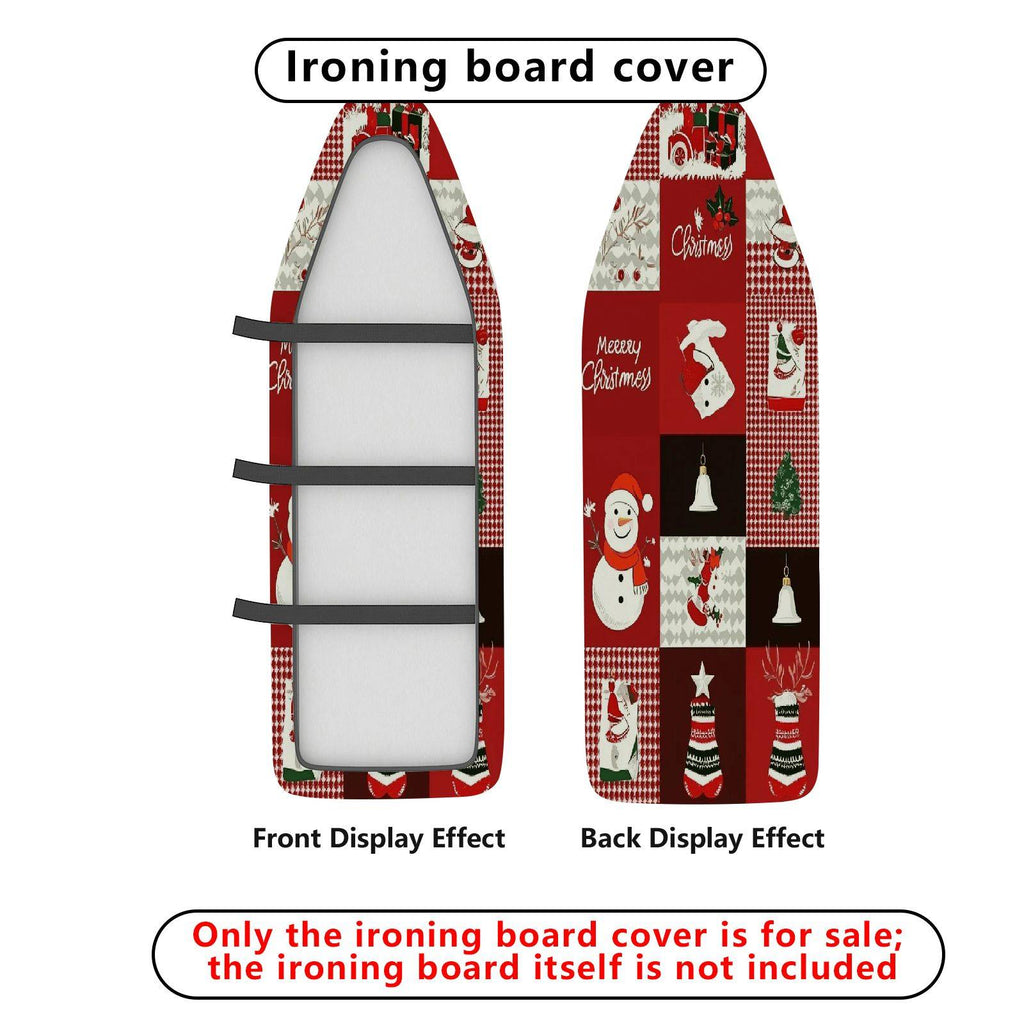 1-Piece Christmas Santa Bell  Ironing Board Cover, Universal Size, Without Board