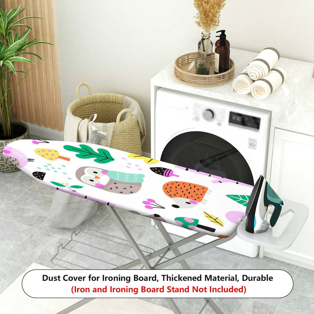 1-Piece Cute Owl Forest Animal Theme  Ironing Board Cover, Universal Size, Without Board