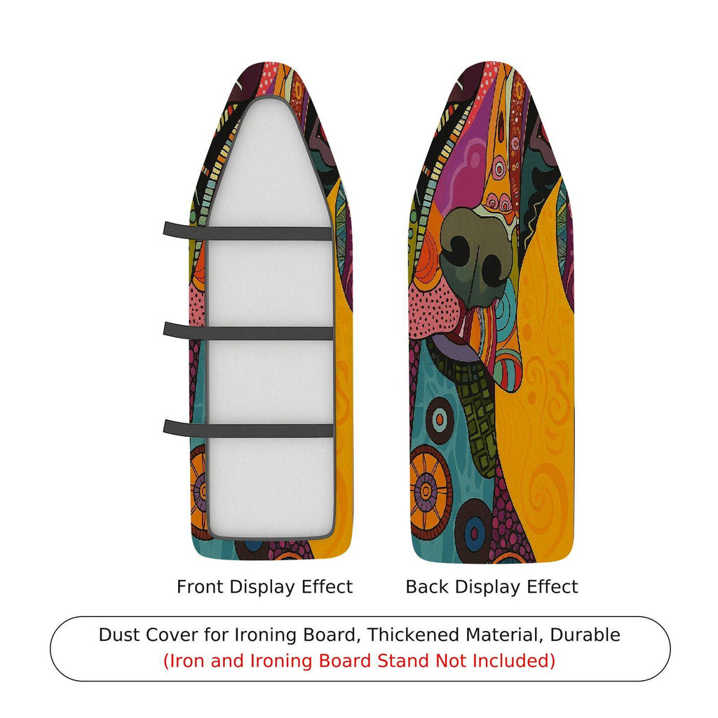 1-Piece Abstract Multicolor Pattern Art  Ironing Board Cover, Universal Size, Without Board