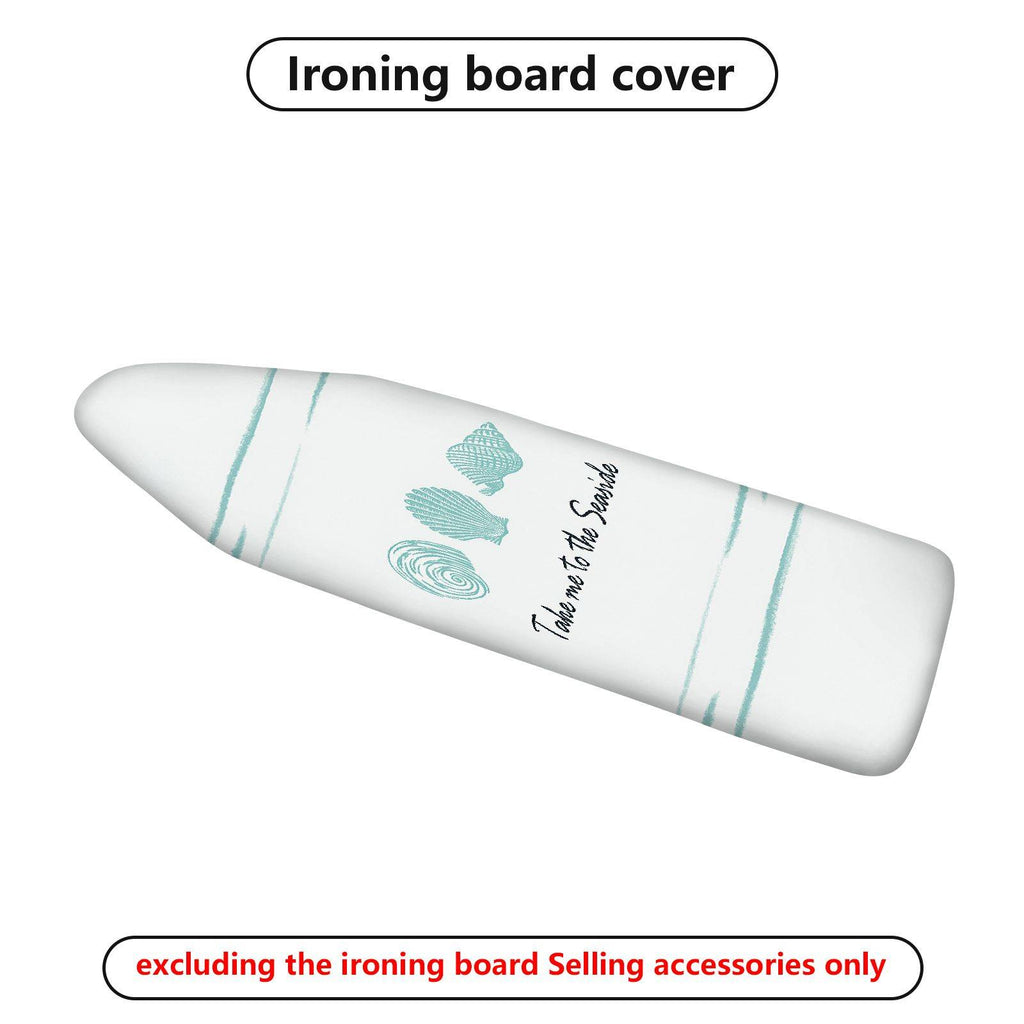 1-Piece Seashell Beach Ocean  Ironing Board Cover, Universal Size, Without Board