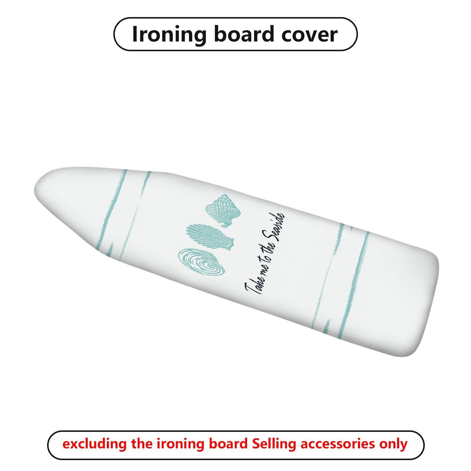 1-Piece Seashell Beach Ocean  Ironing Board Cover, Universal Size, Without Board