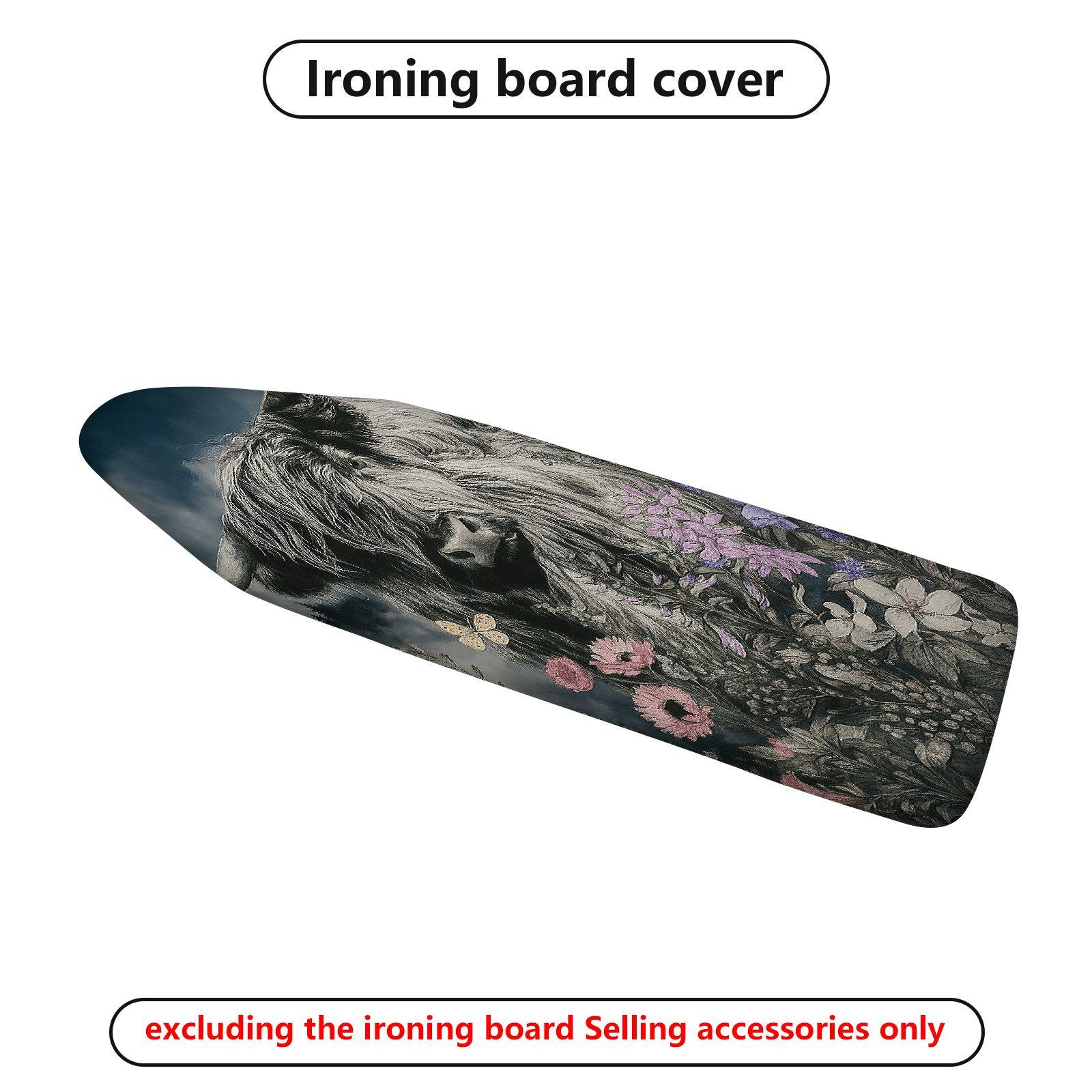 1-Piece Floral Animal Nature  Ironing Board Cover, Universal Size, Without Board