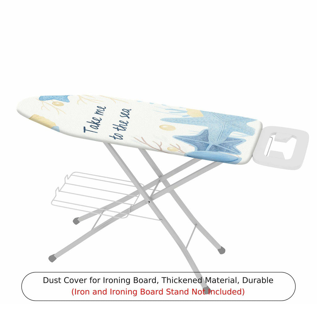 1-Piece Ocean Starfish Shell  Ironing Board Cover, Universal Size, Without Board