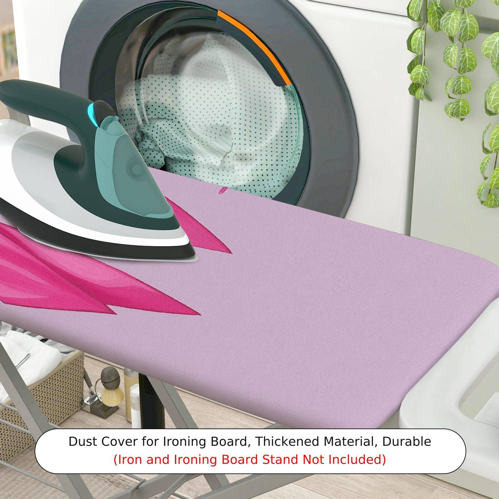 1-Piece Pink Bow Ribbon  Ironing Board Cover, Universal Size, Without Board