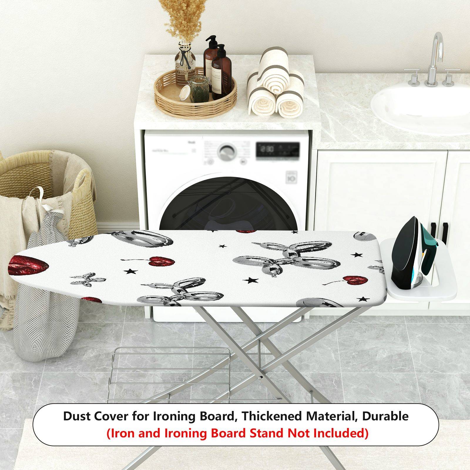 1-Piece Heart Balloon Animal  Ironing Board Cover, Universal Size, Without Board