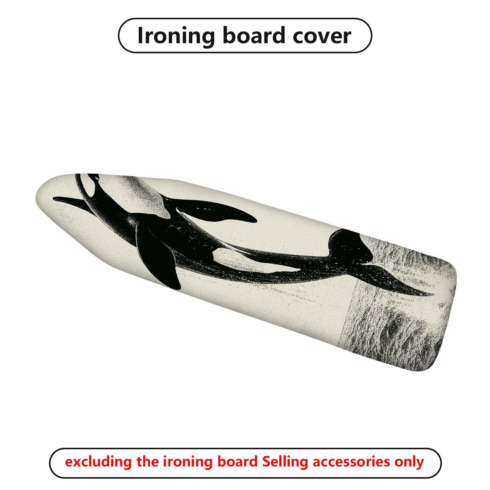 1-Piece Whale Ocean Sea  Ironing Board Cover, Universal Size, Without Board
